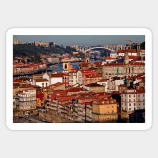 Portugal. Porto. Douro river. Waterfront. Sticker